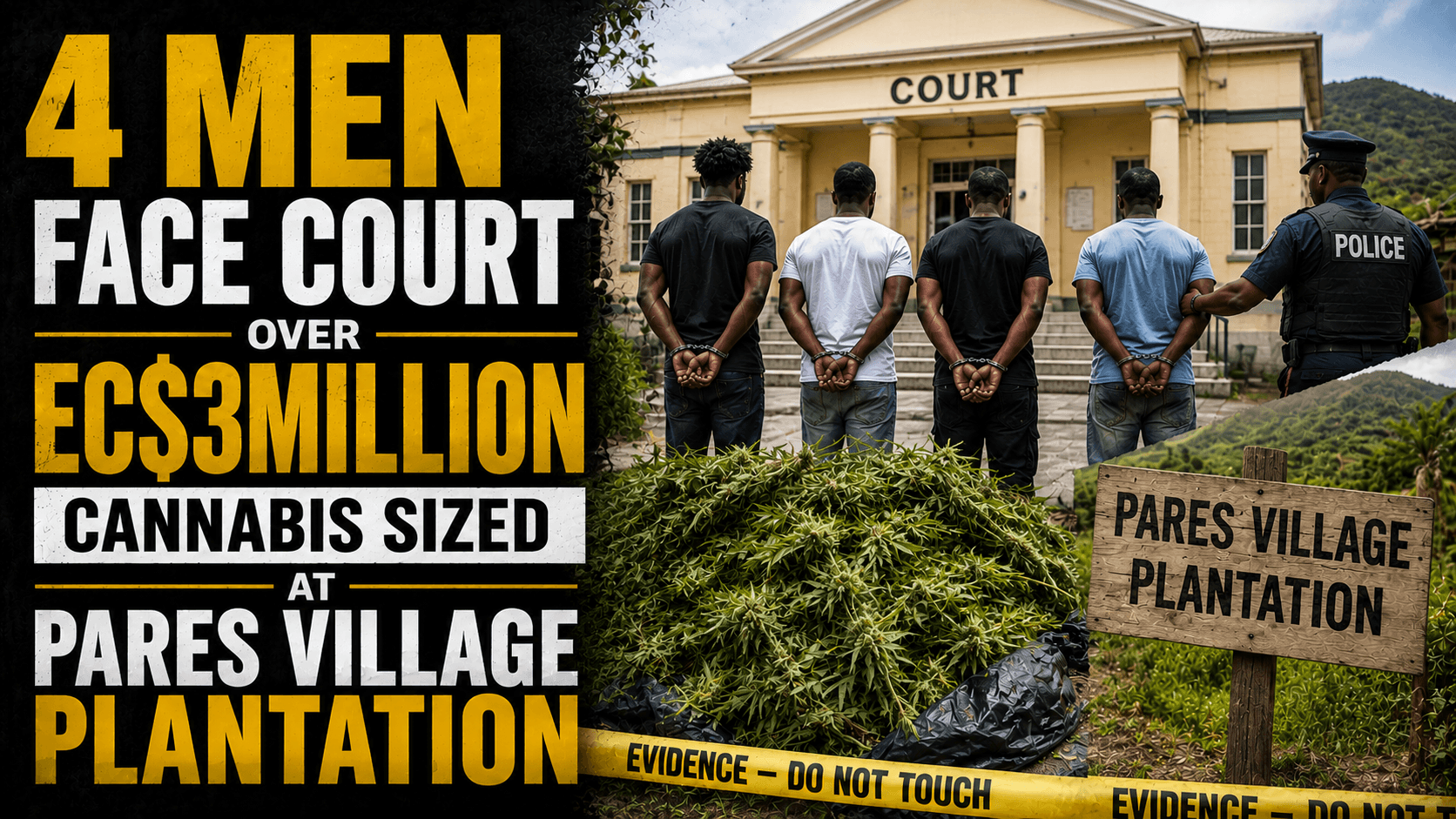 4 men face court for cannabis