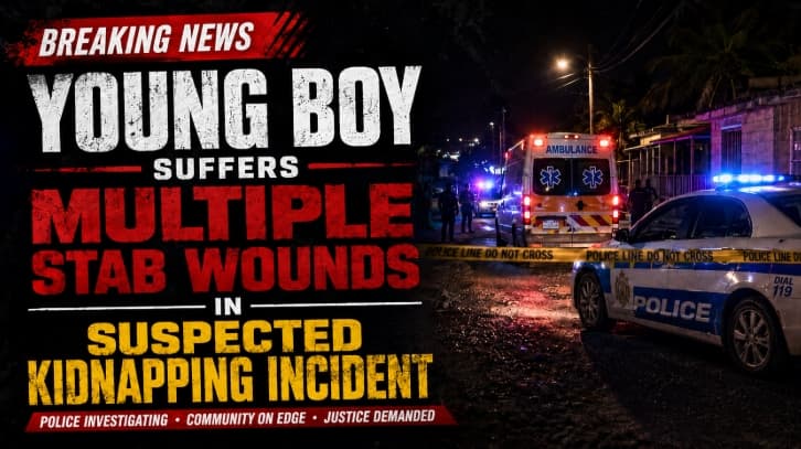 young boy stabbed in alleged kidnapping
