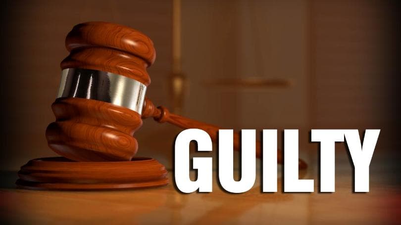 guilty with gavel