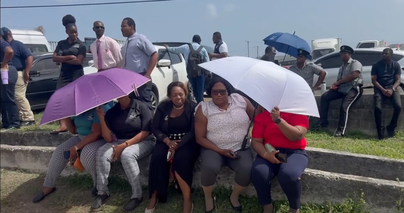 police officers sit in at hq to demand fly out of benjamin