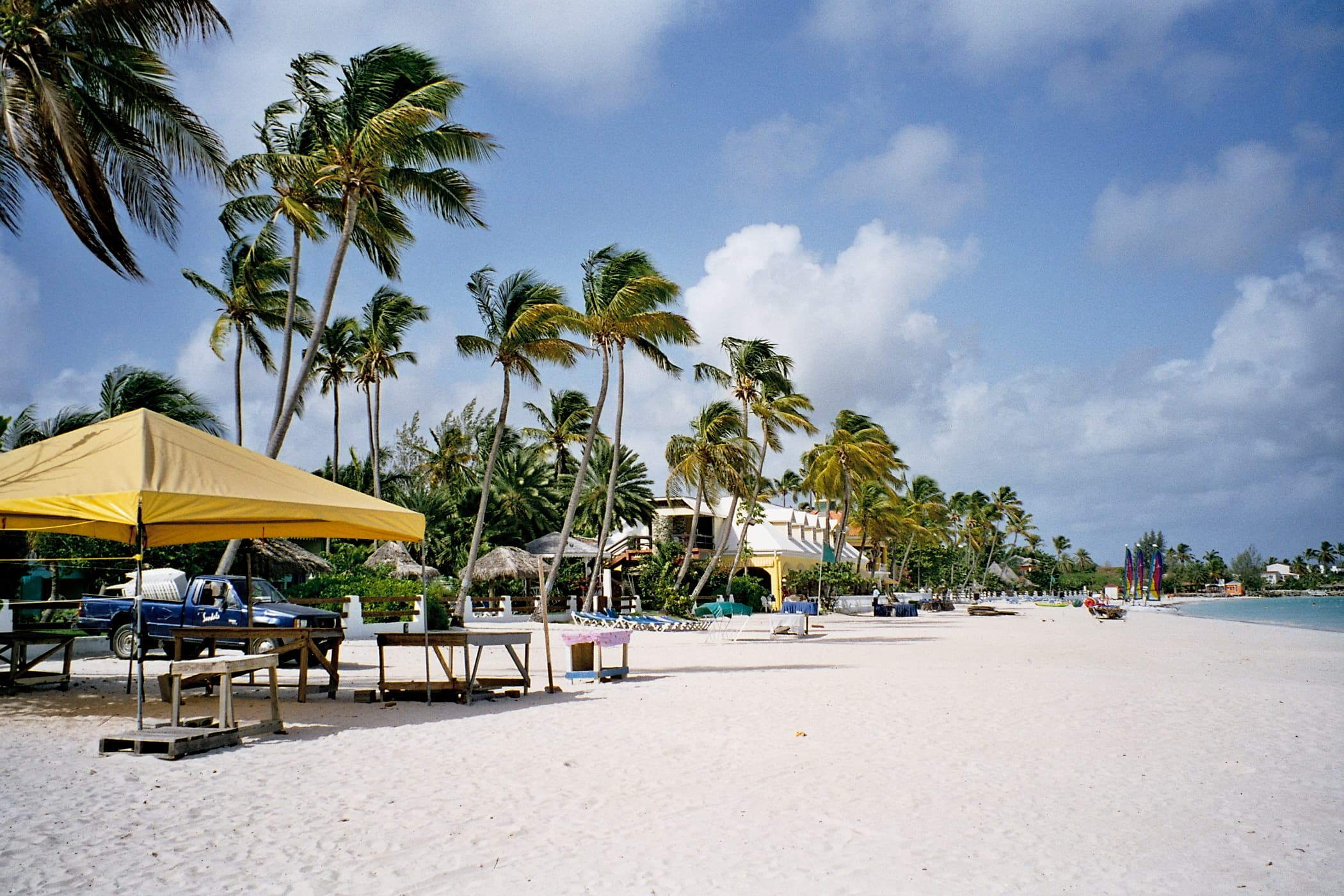 Beach view in Antigua and Barbuda