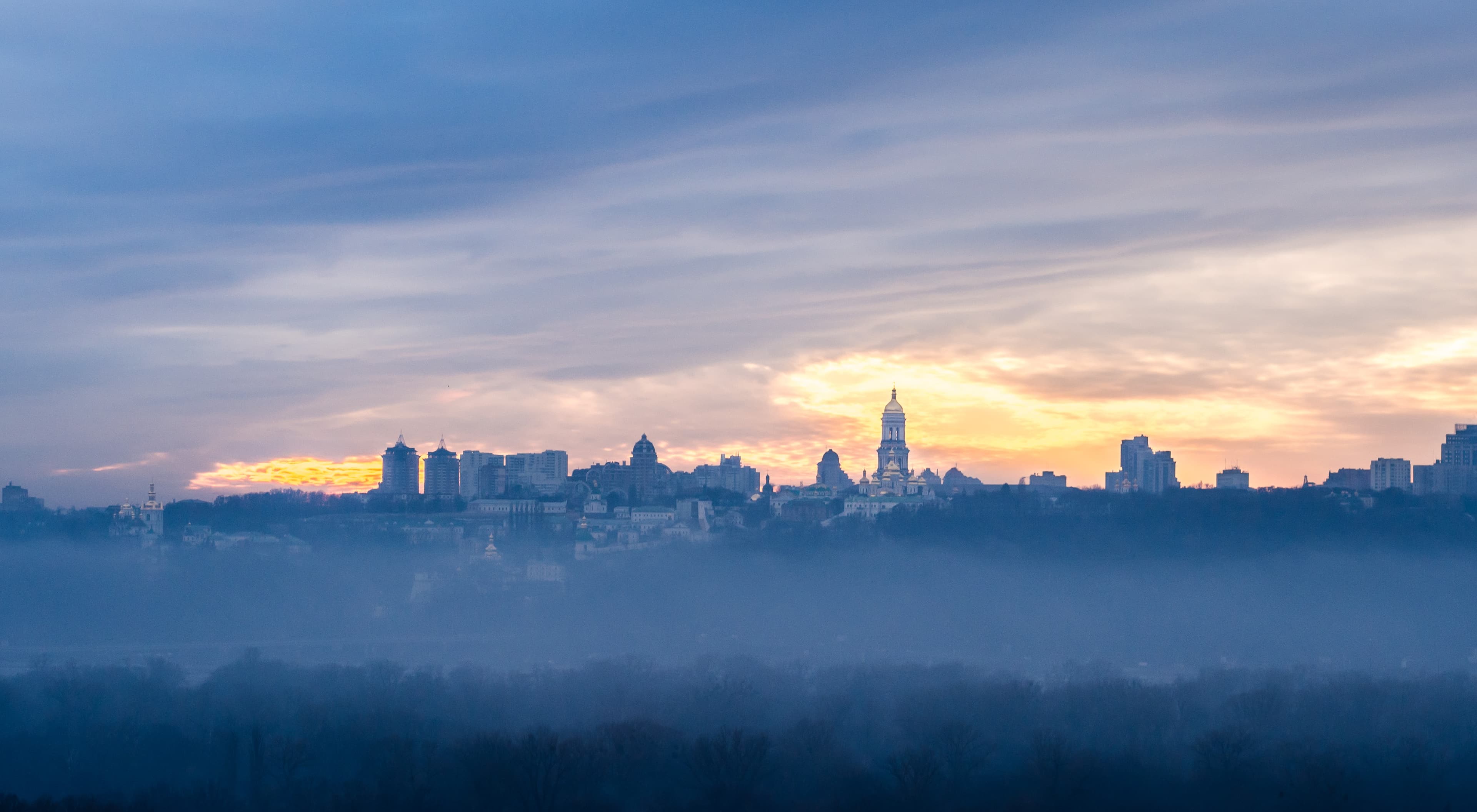 Skyline of Kyiv