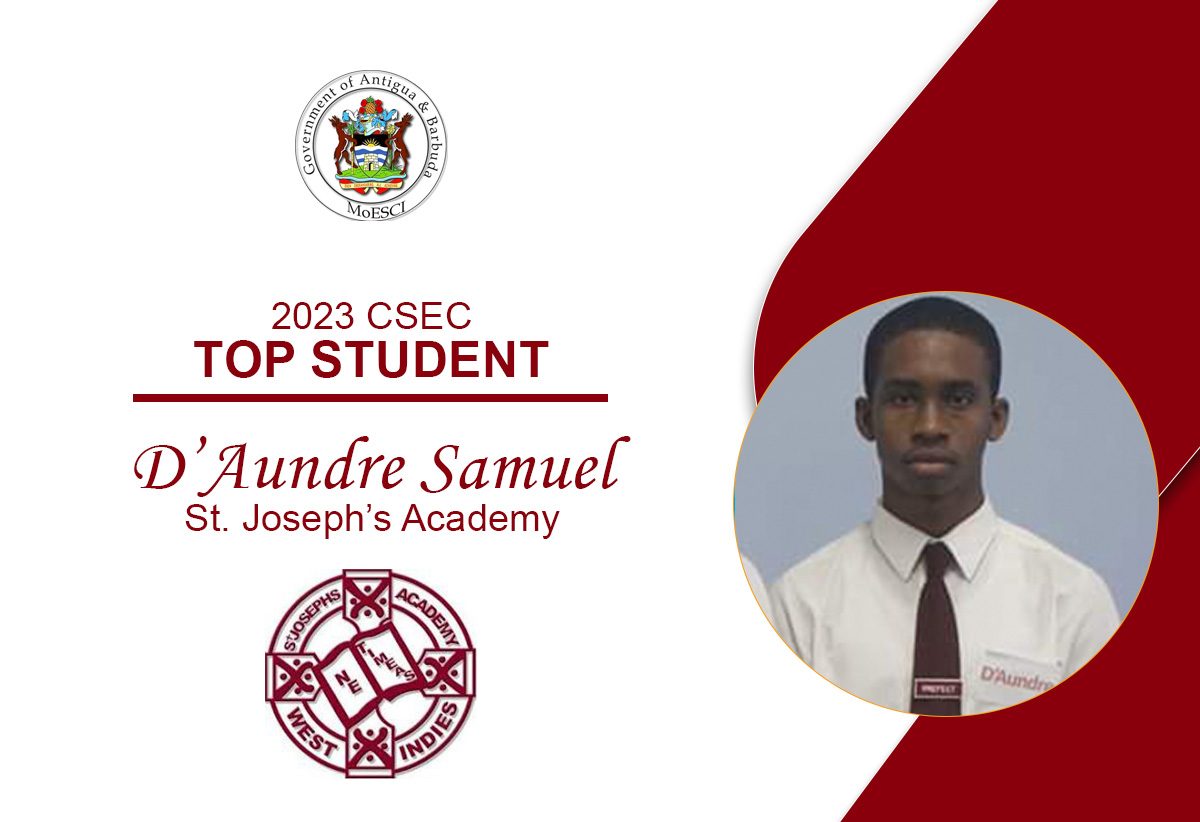 Four students named to Top Three spots in 2023 CSEC exams two from St